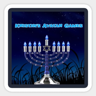 Kristin's Avatar Games Hanukkah Logo 2021 Sticker